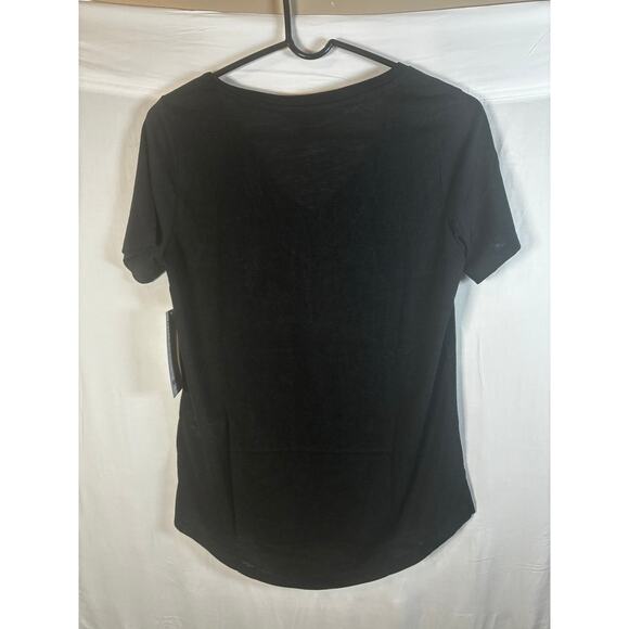 Athleta NEW Breezy V Neck Tee Shirt Size Sm Tencel Blend Minimalist Nuetral - Picture 3 of 7